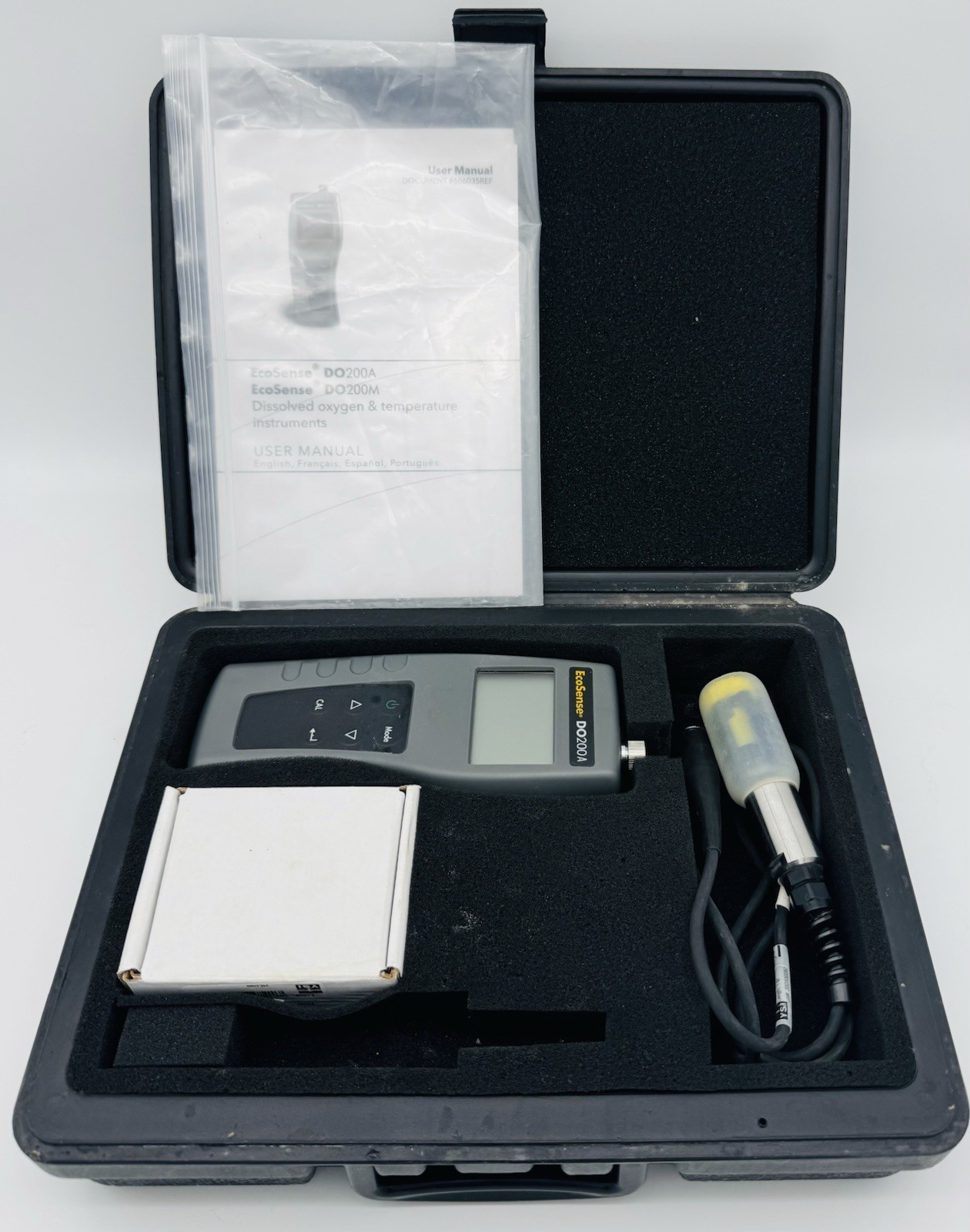 YSI EcoSense DO200A Dissolved Oxygen Temperature Instruments Meter w Case + More
