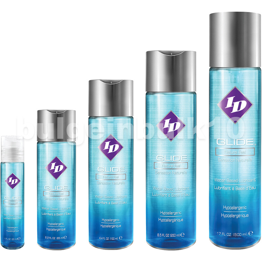 ID Glide Natural Feel Water Based Personal Lubricant - Select Size