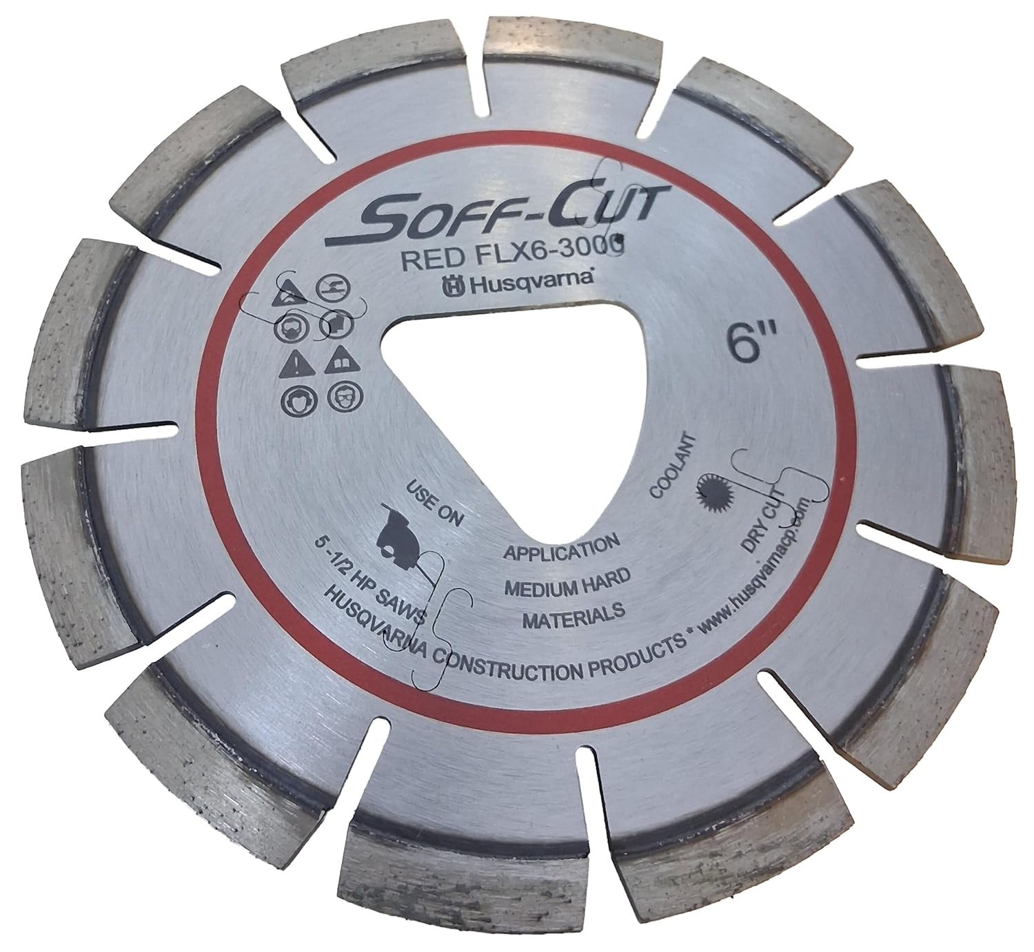 OEM Husqvarna 575383225 FLX6-3000 Red Blade/SKIDPLATE for Soff-Cut 5000, 4200