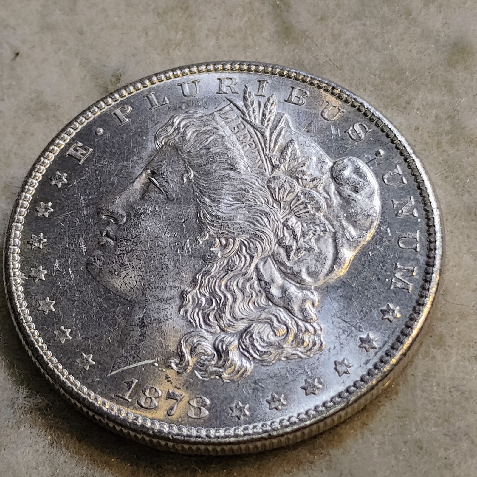 1878 S ~ MORGAN SILVER DOLLAR ~ CH BU
