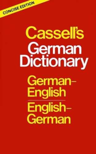 Cassell's Concise German-English, - Hardcover, by Horne J.; Sasse - Very Good b