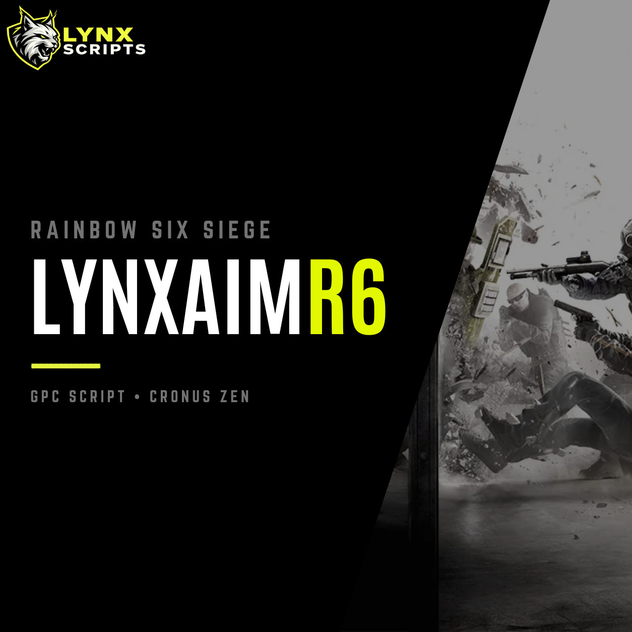 LynxAim R6 Cronus Zen Script Rainbow Six Siege Anti Recoil Aim GPC PS5 Xbox PC