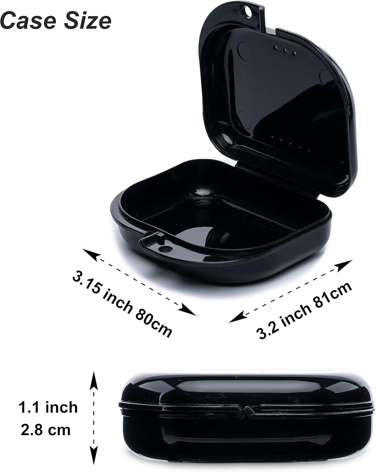 Compact Retainer Cases with Ventilation - Lightweight and Stylish Storage