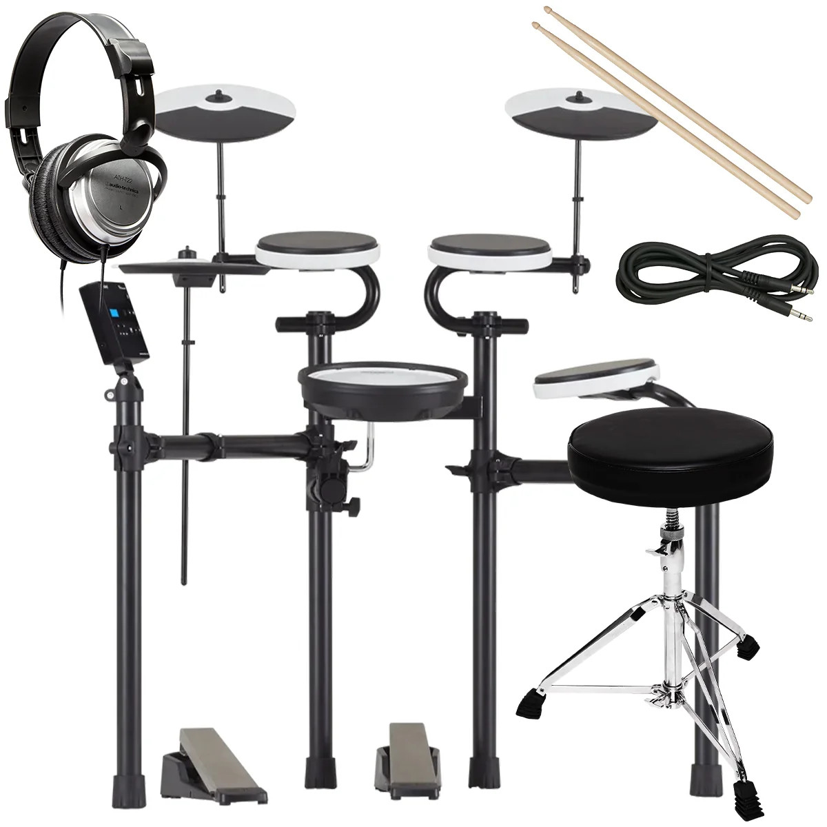 Roland TD-02KV V-Drums Electronic Drum Set DRUM ESSENTIALS BUNDLE