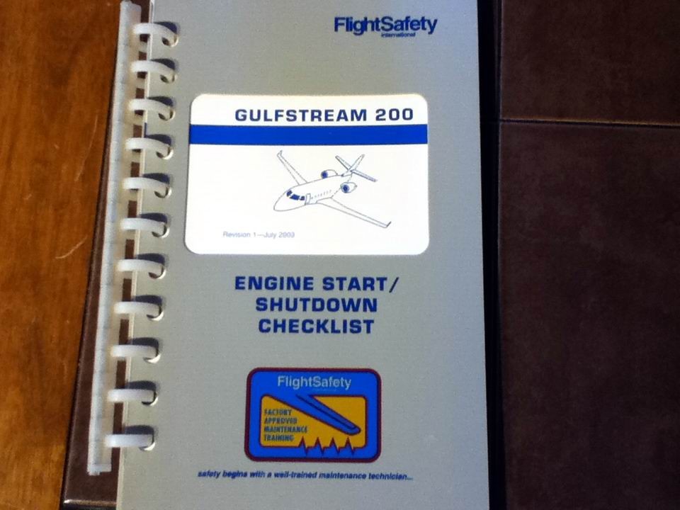 Gulfstream 200 Engine Start and Shutdown Checklist, G200