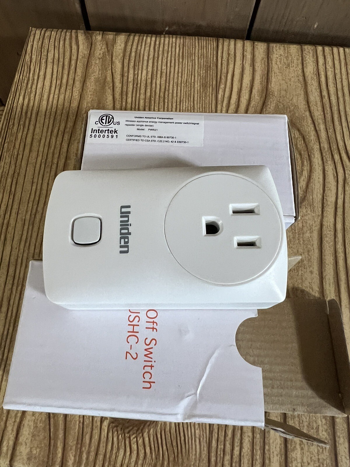 2 Uniden USHC-2 Wireless On/Off Switches White