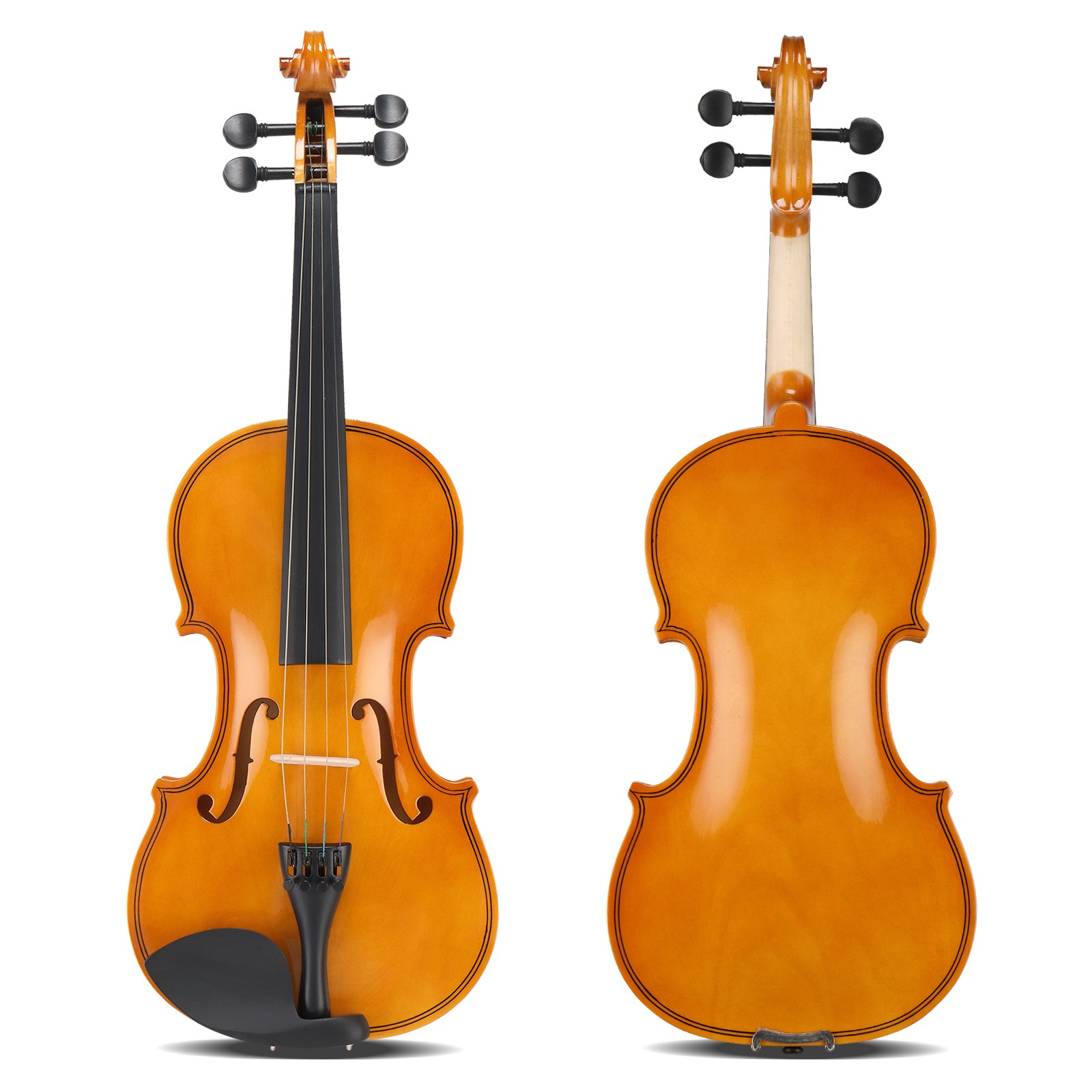 1/4 Acoustic Violin Basswood w/ Hard Bridge Case Bow Rosin Shoulder Rest Gift