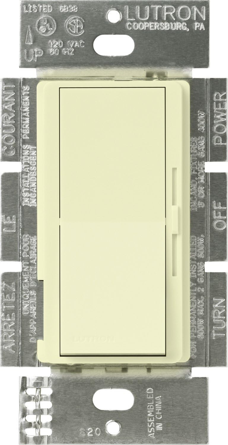 Lutron DVLV-603P-AL Diva Magnetic Low-Voltage Dimmer, Almond