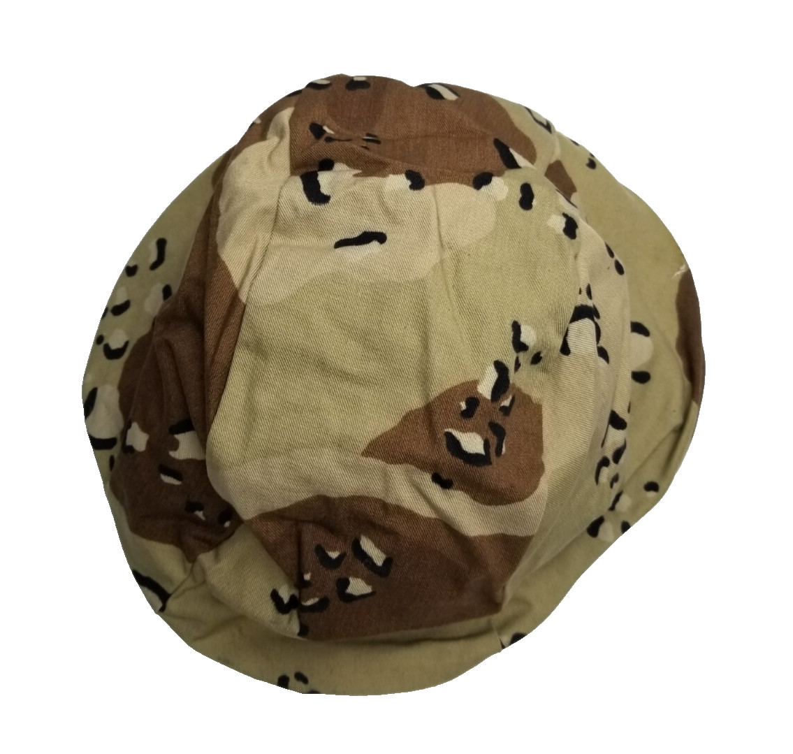US Military Helmet Cover - 6 Color Desert Camo Paratrooper/Ground Troop MED/LRG