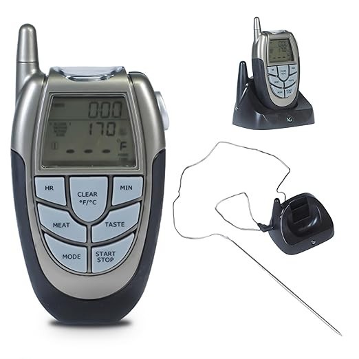 3 PACK New Kitchen Outdoor Barbecue Wireless Meat Thermometer, | Long Ran