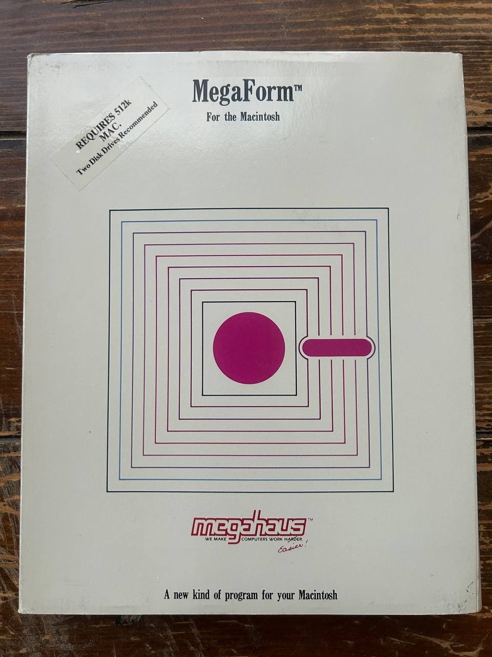 MegaForm for Macintosh Vintage Software Complete Box Manuals Disks