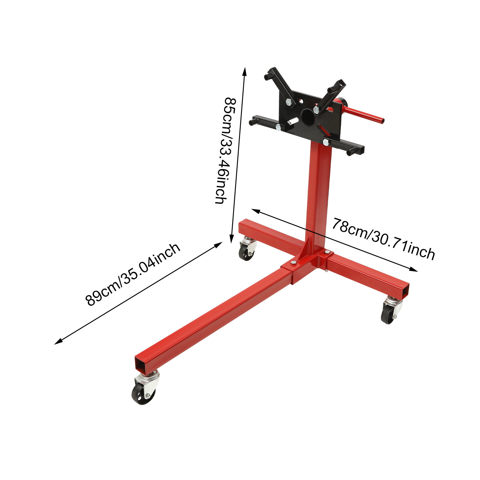 2000 LBS Folding Engine Stand Vehicle Engine Block Stand 360 Degree Head