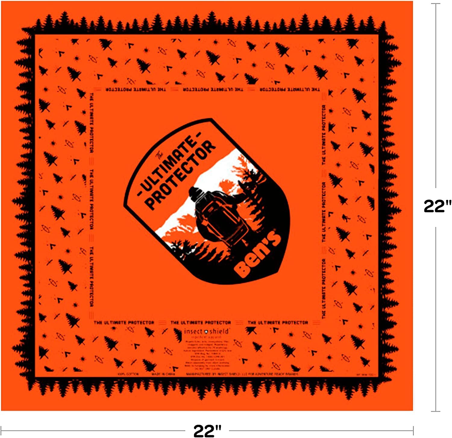 Ben's Bandana with Insect Shield Repellant (Pack of 2)