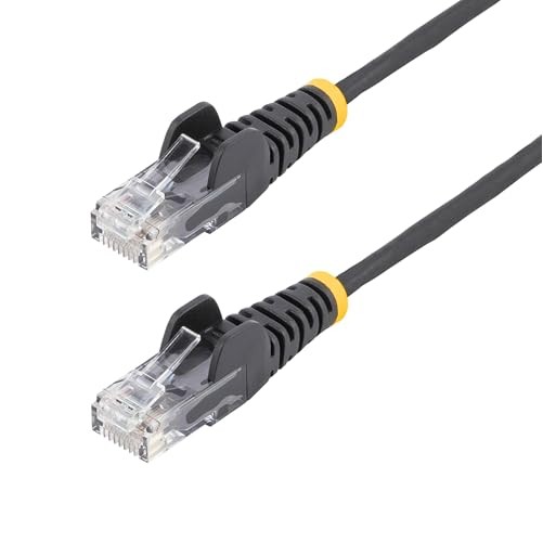 Startech N6PAT20BLKS SLIM CAT6 CABLE BLACK LSZH SLIM SNAGLESS RJ45 UTP PATCH CAB