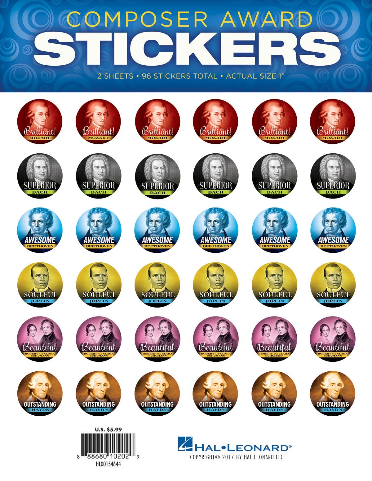 Composer Award Stickers