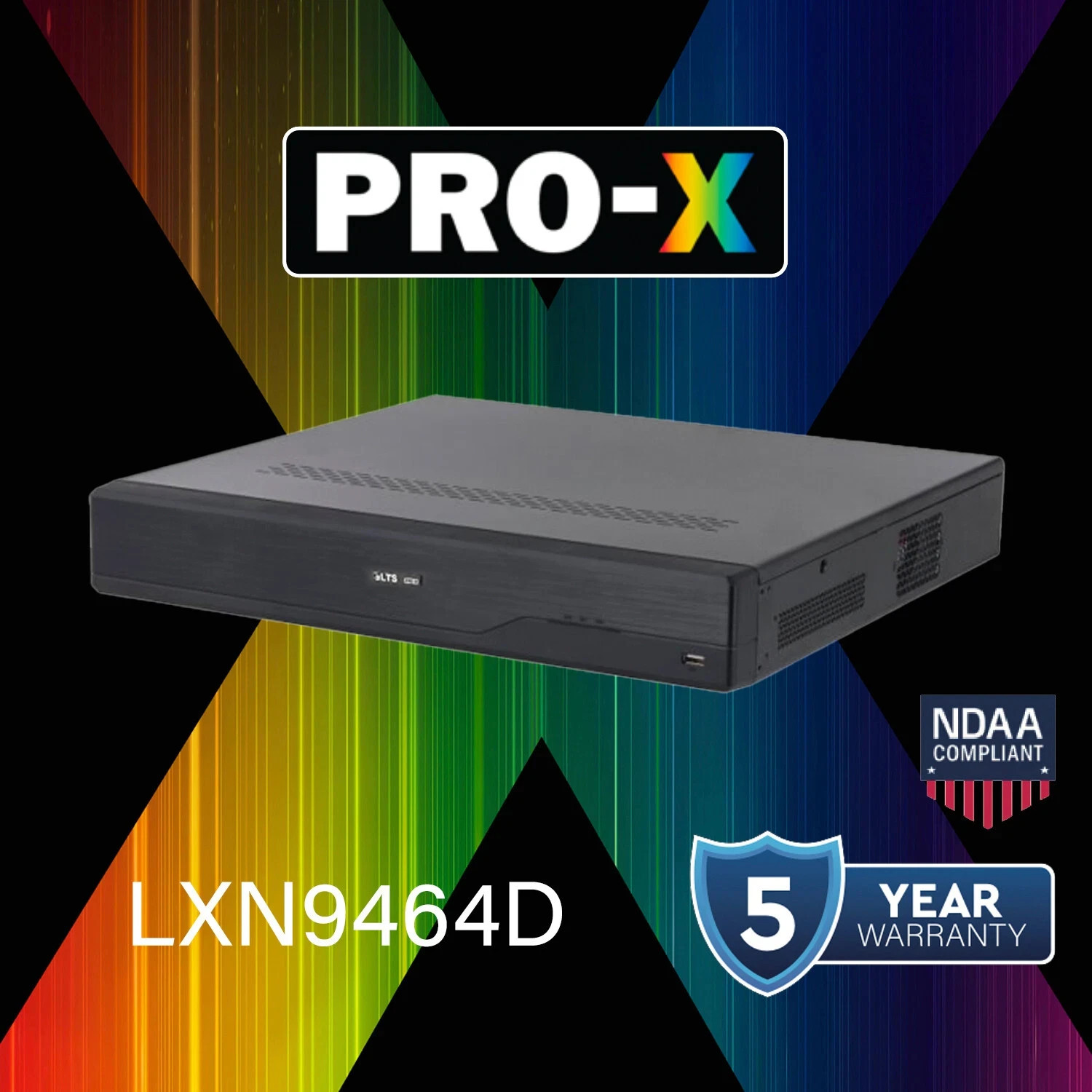 LXN9464D Pro-X 64CH IP Up to 8K/32MP Human & Vehicle Detection 8 x SATA NDAA NVR