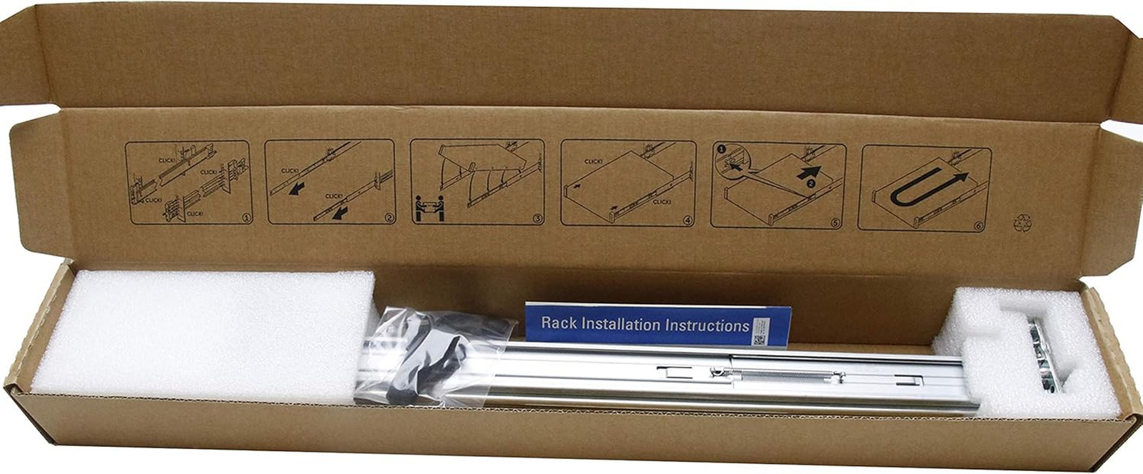 Bestparts New 2U Sliding Ready Rail Kit Compatible with Dell Poweredge R520 R530