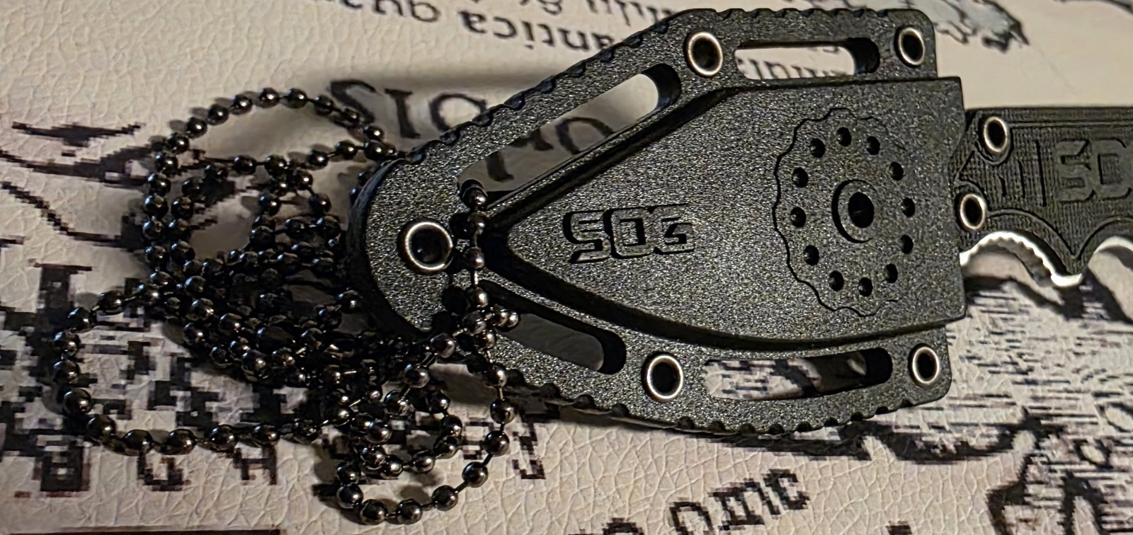 Sog Instinct Mini Fixed Blade Knife With Sheath And Box nwob
