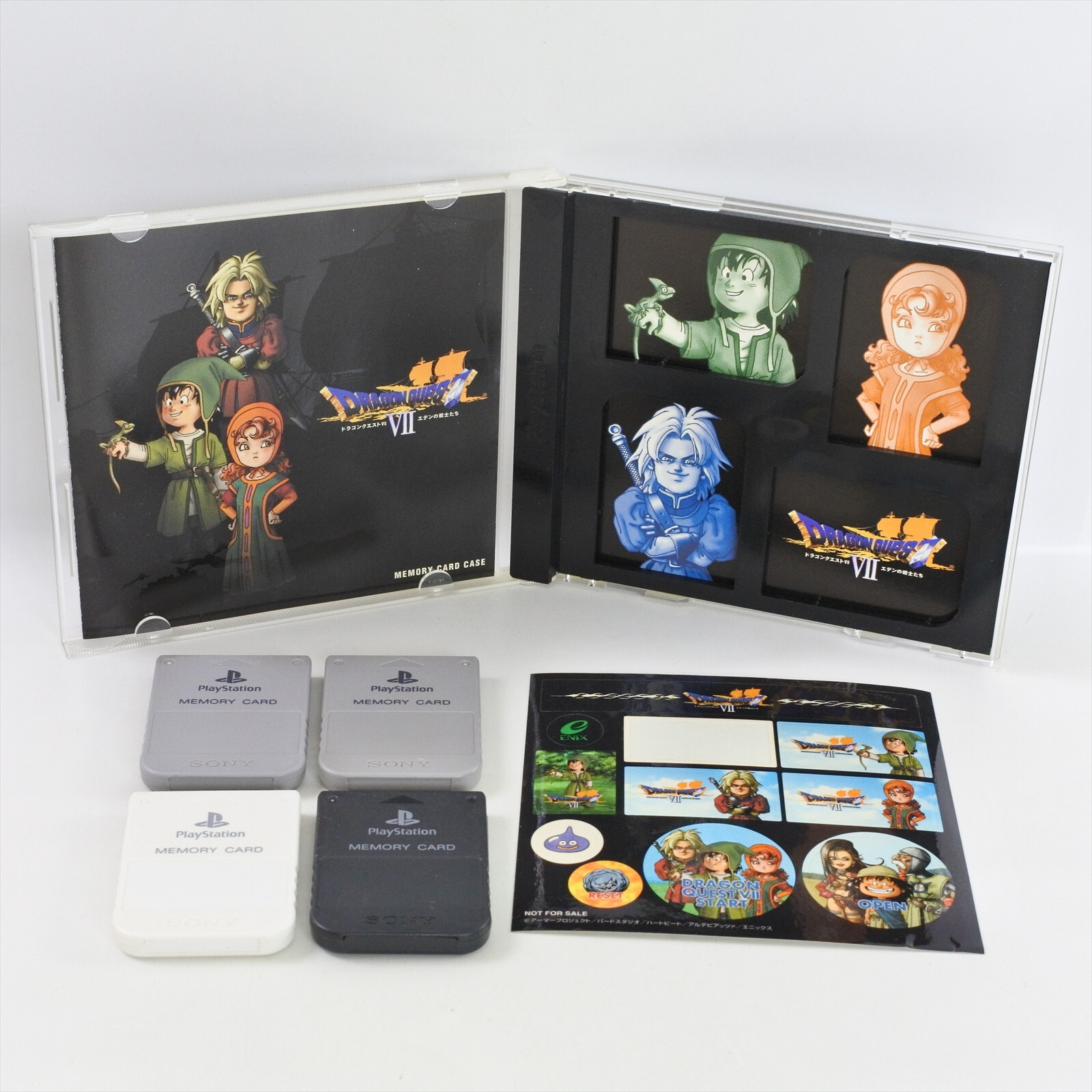 PS1 Memory Card Case DRAGON QUEST VII 7 wz 4 SCPH-1020 / Sony Playstation 1664