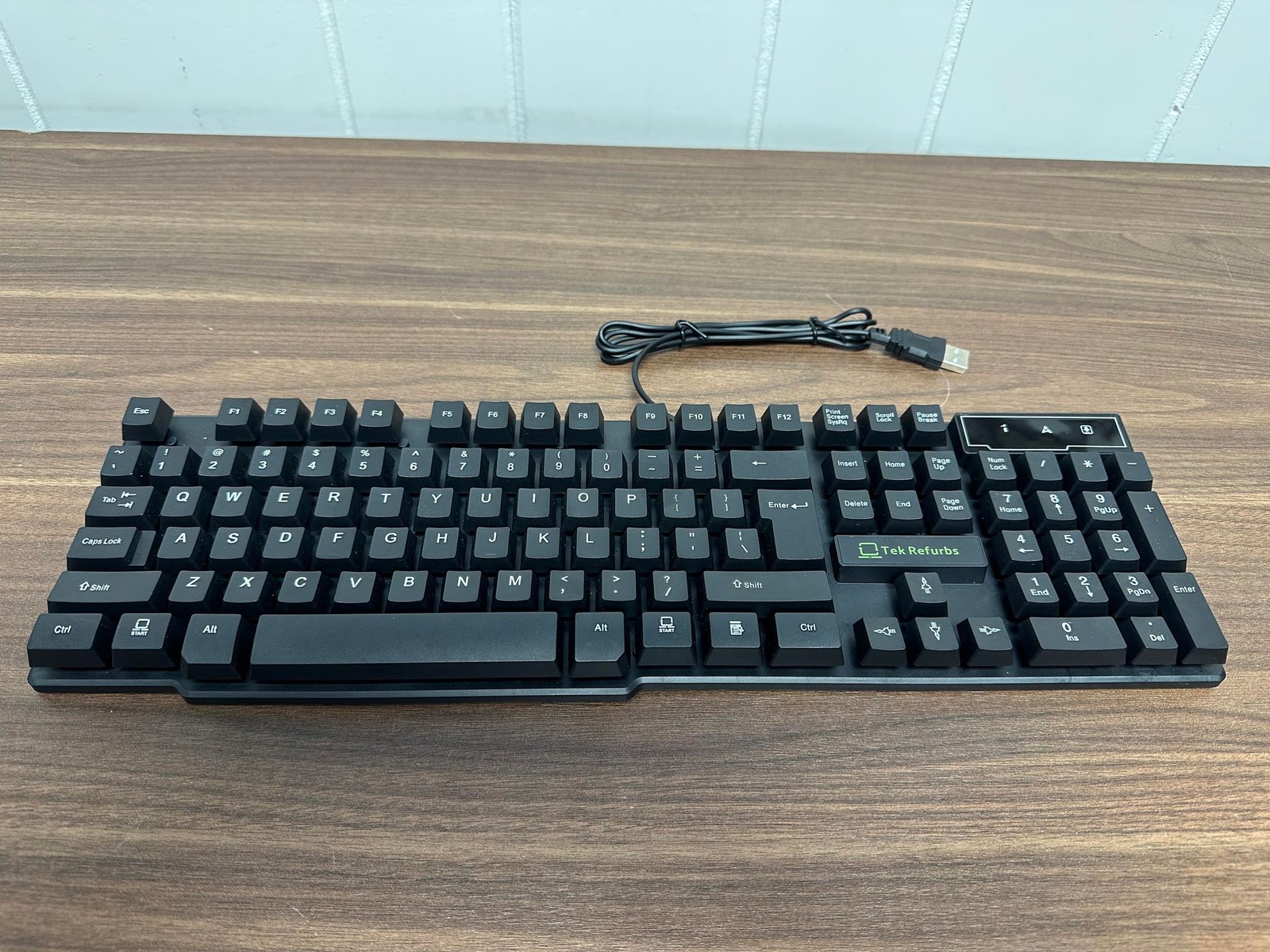 USB Wired Standard Keyboard Black For PC Model 7023 Very Good