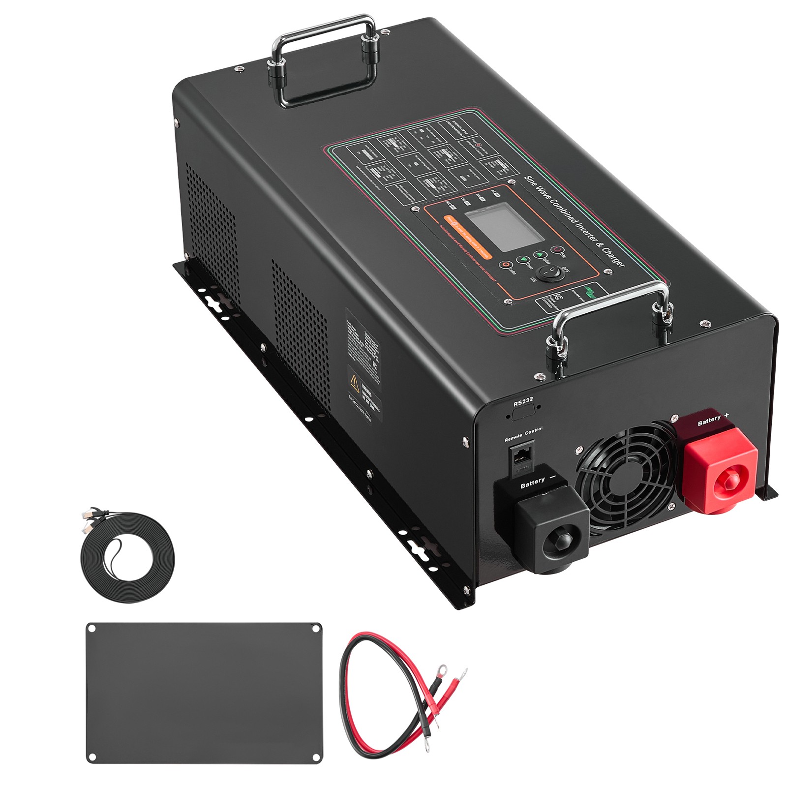 4000W Pure Sine Wave Inverter Charger DC 24V to AC 120V Power Inverter