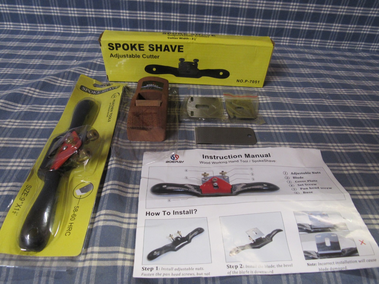 Boeray SpokeShave Adjustable Kit. (New Open Box) FAST FREE SHIPPING.
