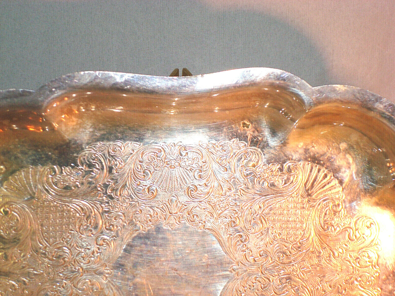 Vintage rectangular dish Canterbury silverplate 9 3/4"