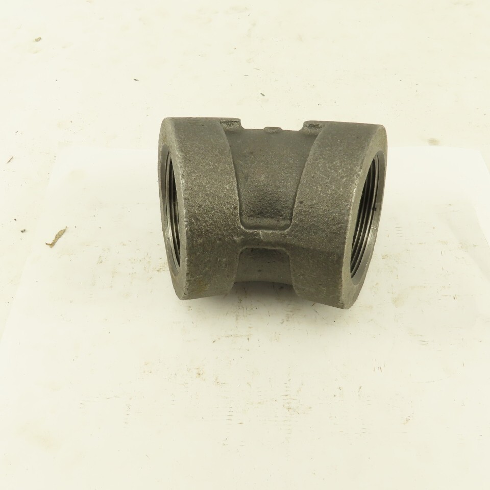 2" NPT Class 300 Malleable Iron 45-¦ Elbow Black Pipe Fitting
