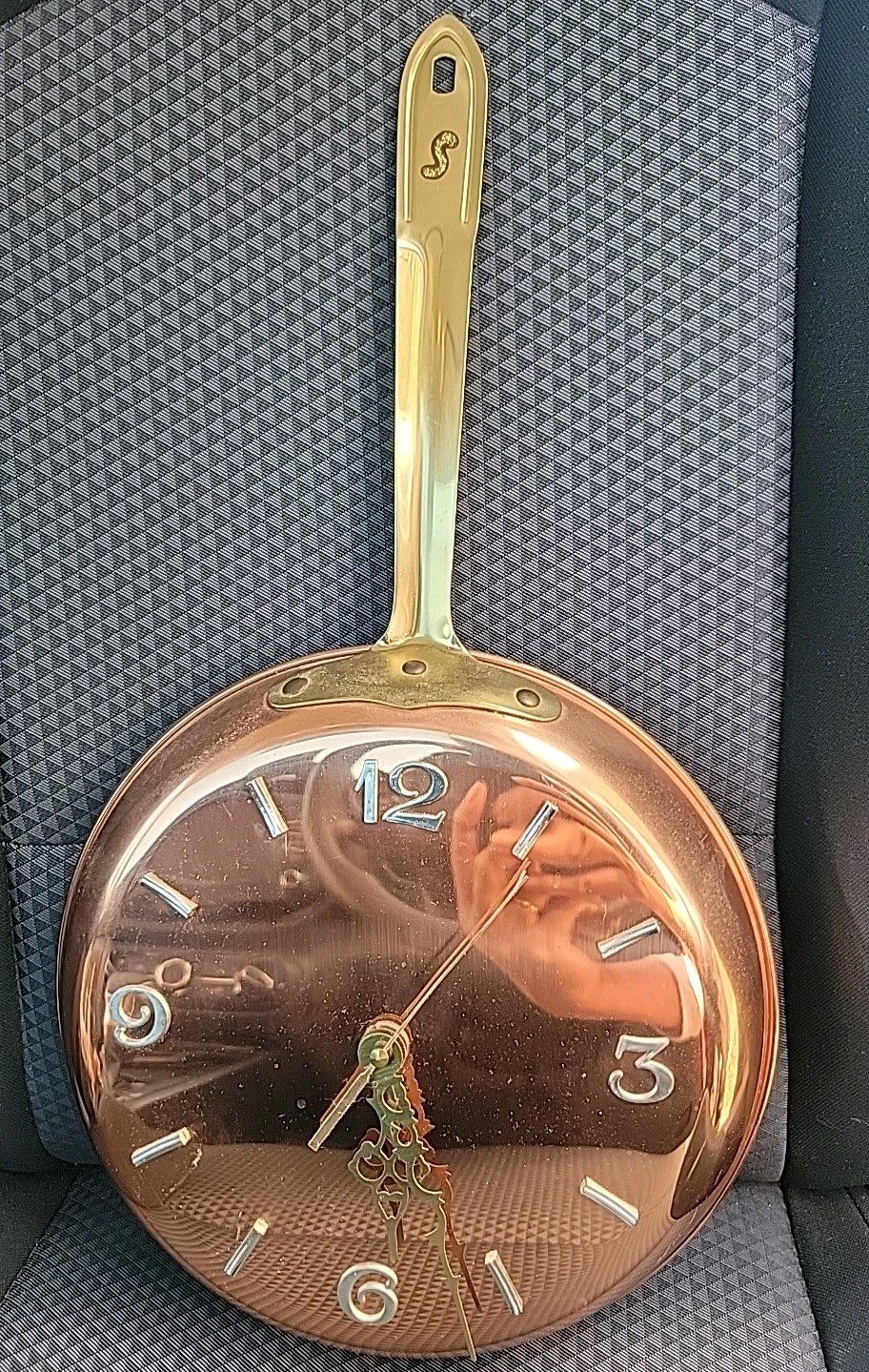 Copper Pan Skillet Clock