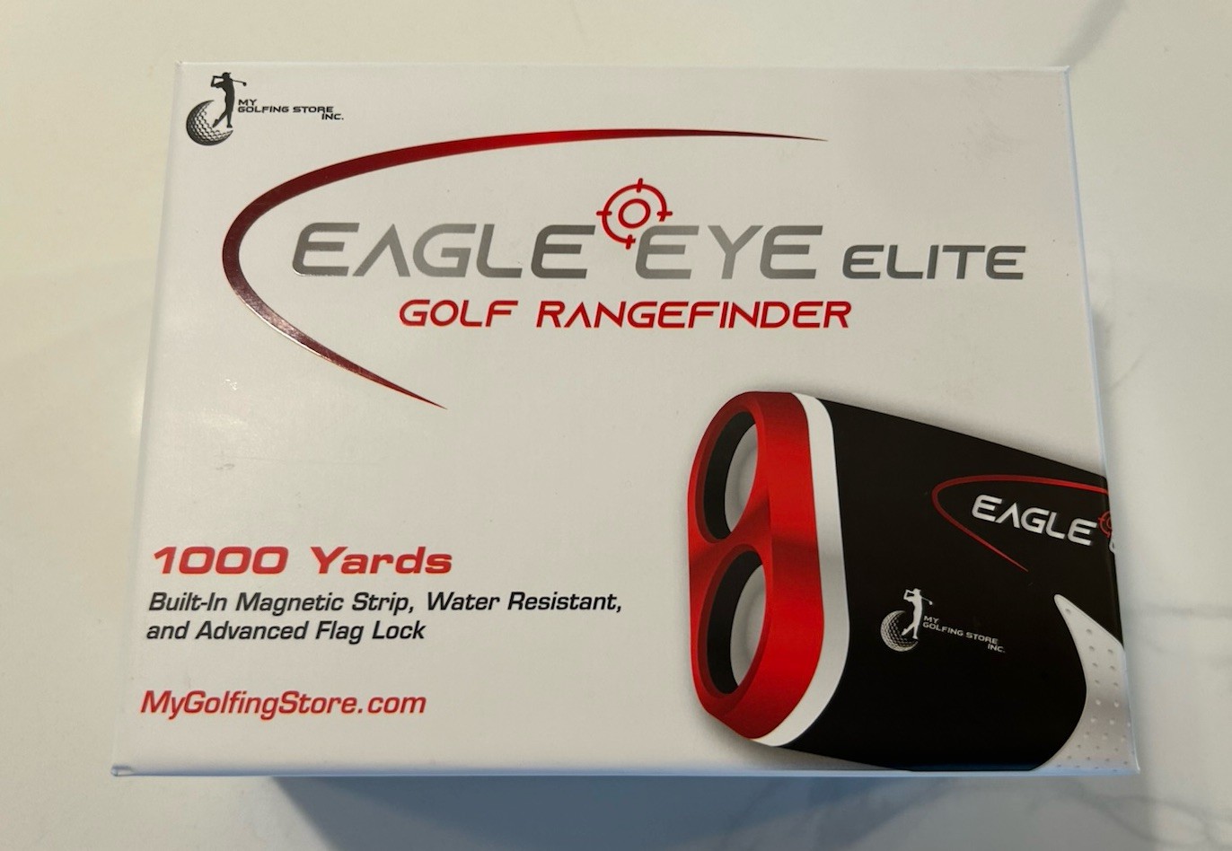 Eagle Eye Elite Golf Rangefinder 1000 Yards w/ Slope & Magnetic Base - Open Box