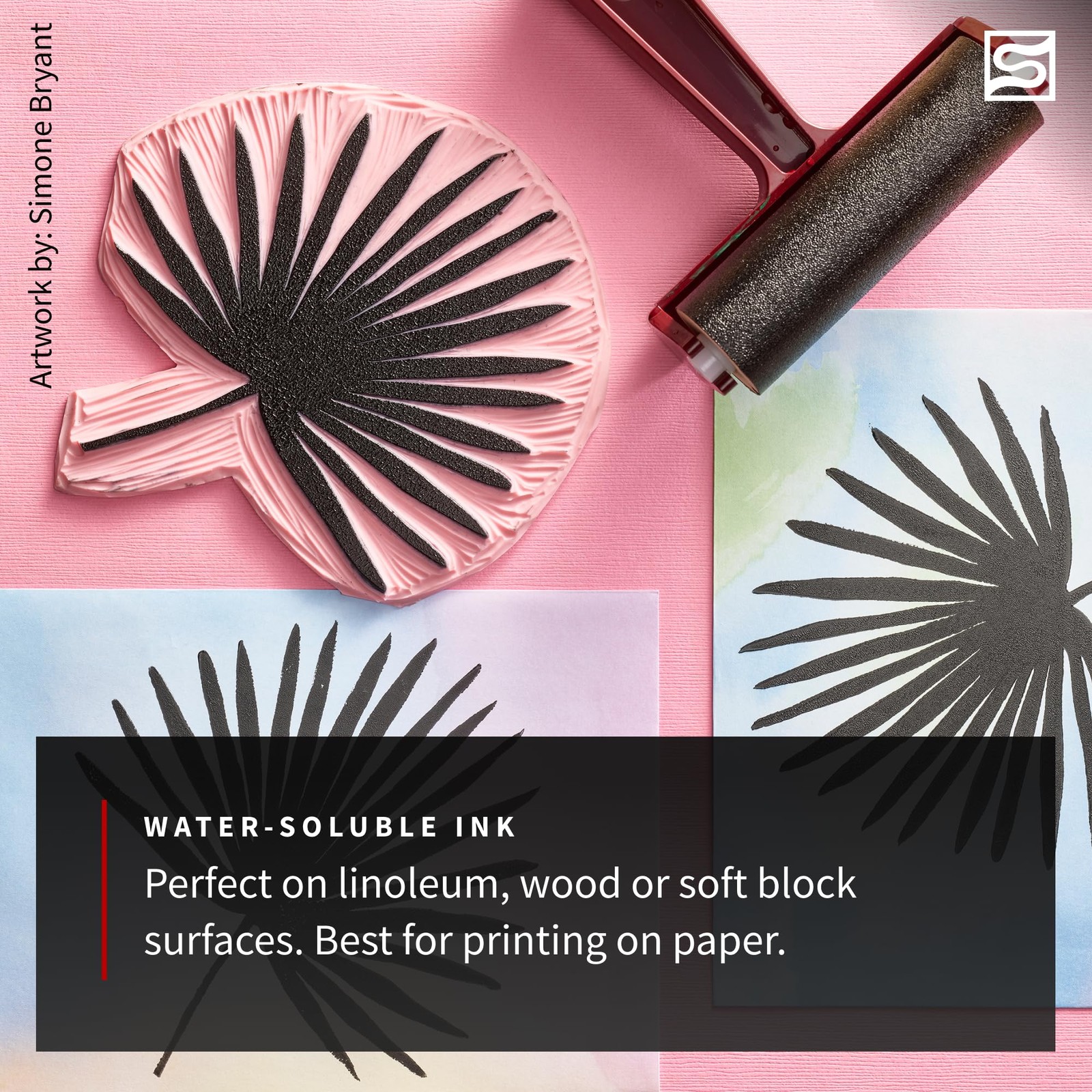 3471 Super Value Block Printing Starter Kit – Includes Ink, Brayer, Lino Hand...