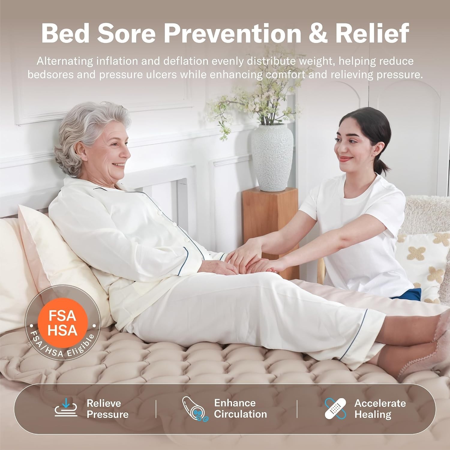 ALCEDO Static Mode Alternating Pressure Mattress System Sores & Ulcer Prevention