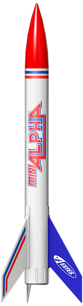 Estes Mini Alpha Beginner Model Rocket Launch Set with Launch Pad & Controller