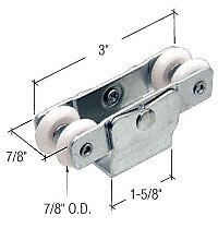 CRL N6659 7/8" Wardrobe Door Roller
