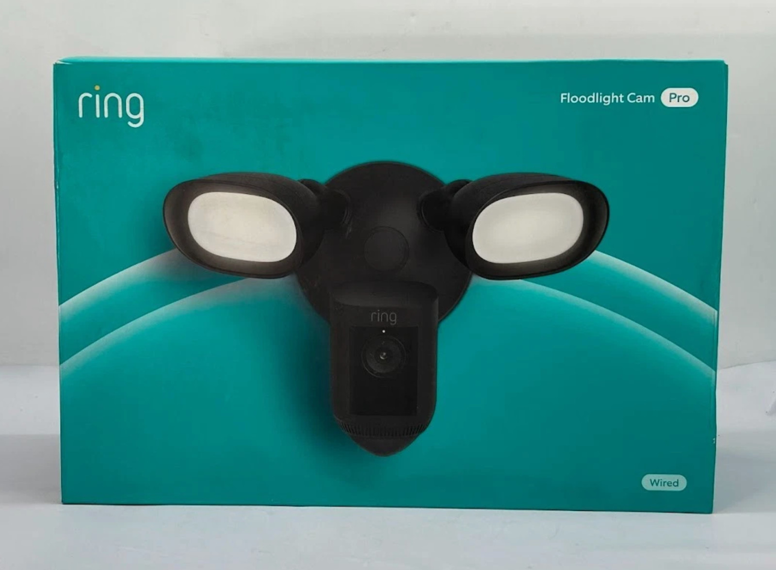 Ring Floodlight Cam Pro Wired 2K Vision and Two-Way Talk with Audio+ Black - NEW