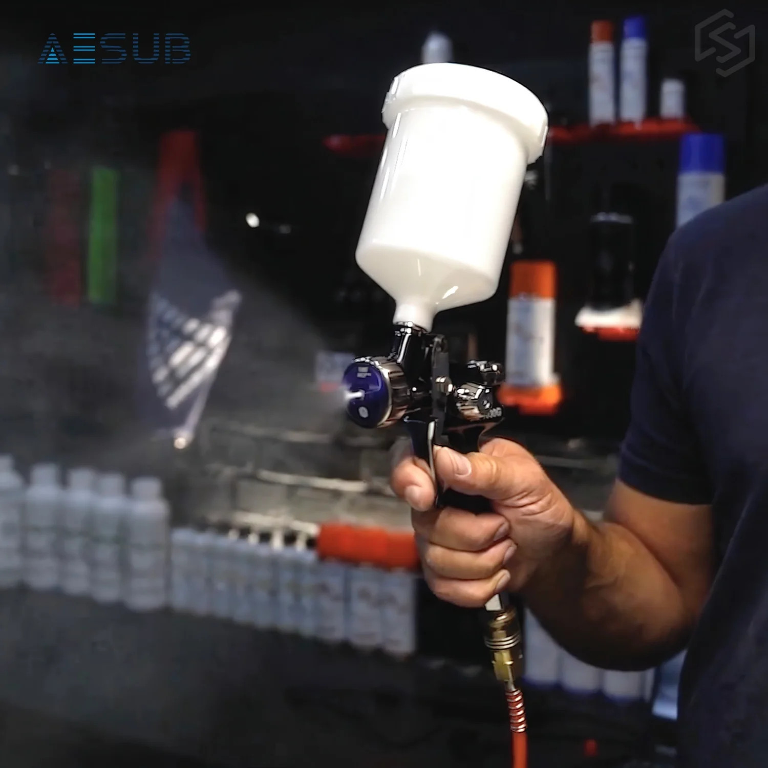 AESUB Green Spray Gun