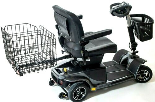 Folding Rear Basket Accessory for Pride Mobility Scooter Sturdy OPEN BOX