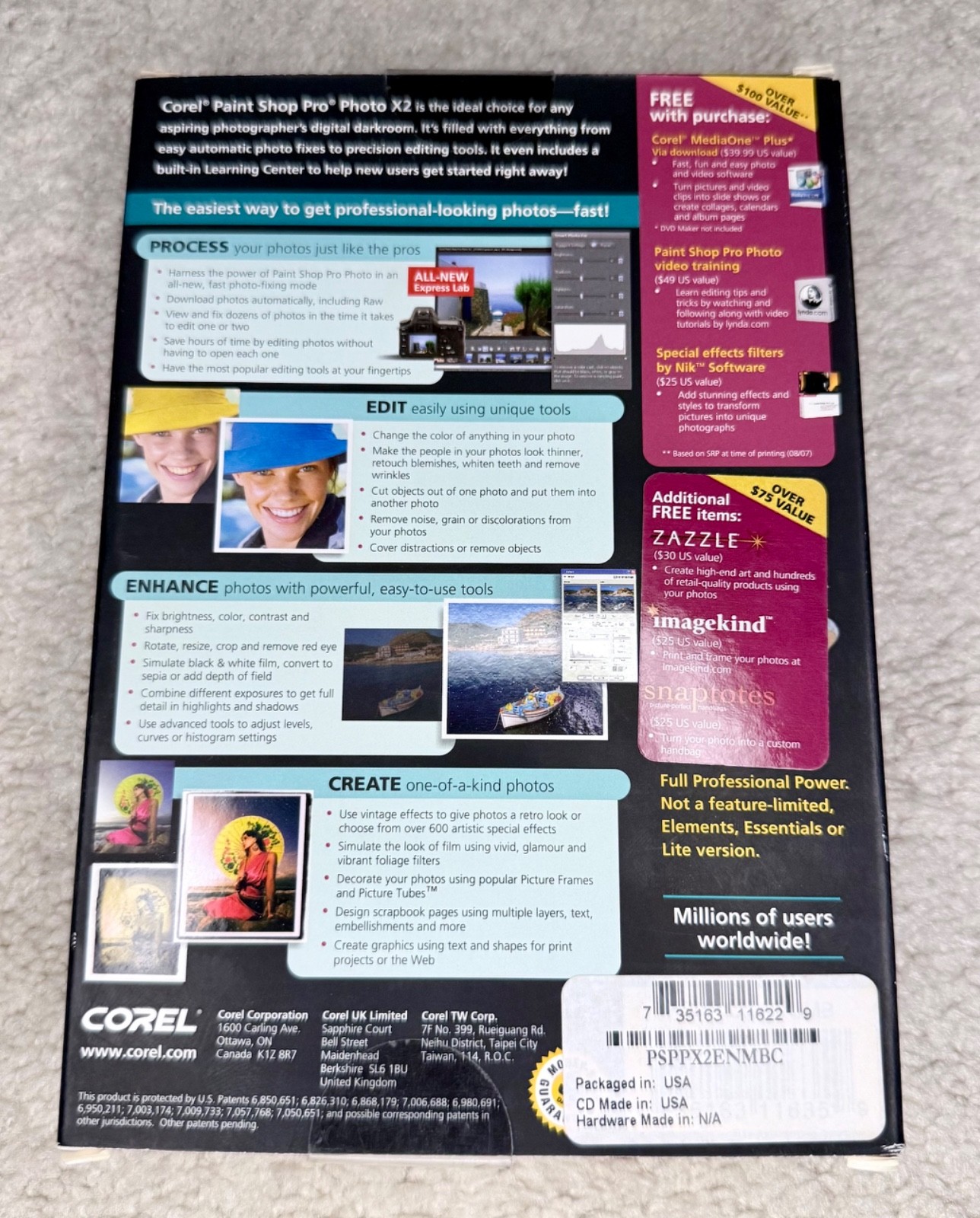 Corel Paint Shop Pro Photo X2 PC Software NEW IN BOX