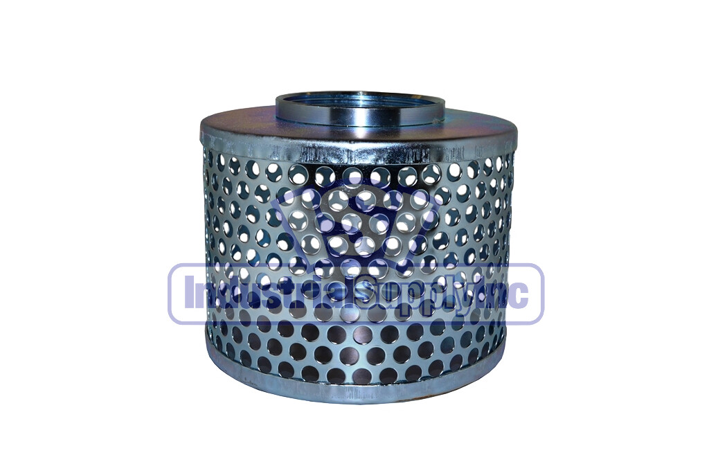 Strainers | Standard | Round Hole | 2" | Zinc Plated | Industrial Supply