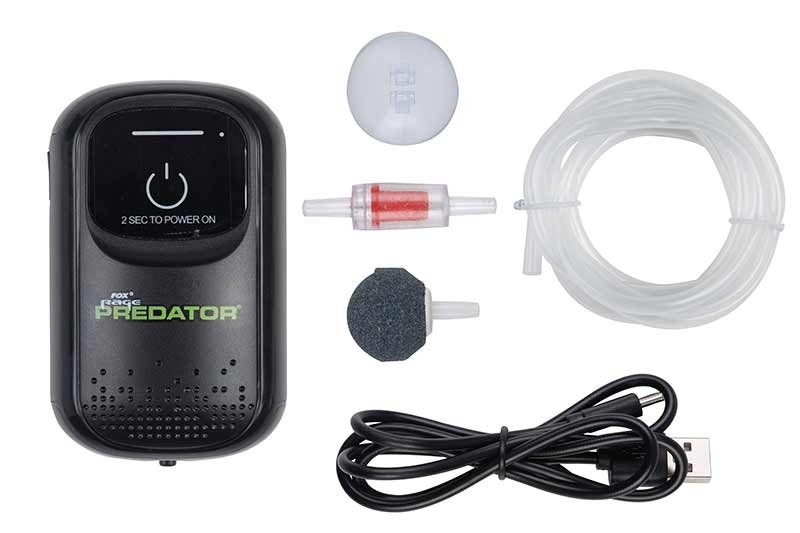 Fox Rage Predator Pike Fishing USB-C Rechargeable Aerator Live Bait - FAC165