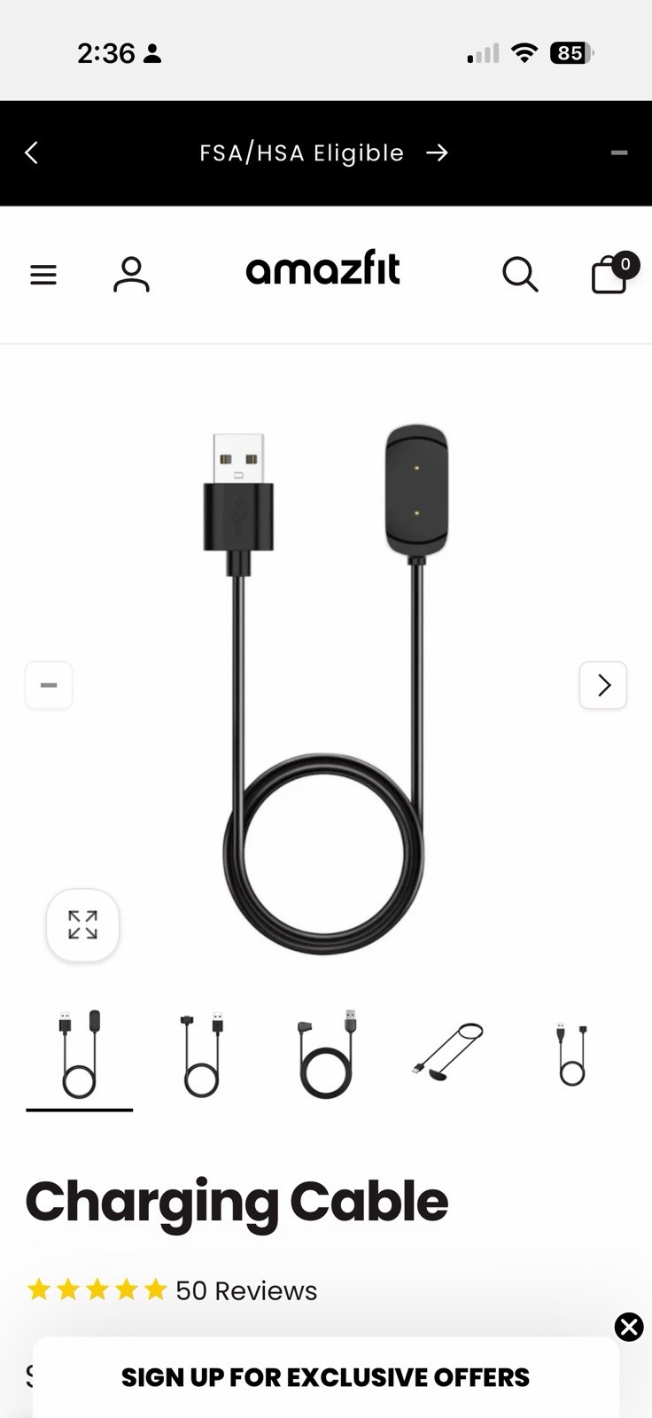 Amazefit Charger A Cable