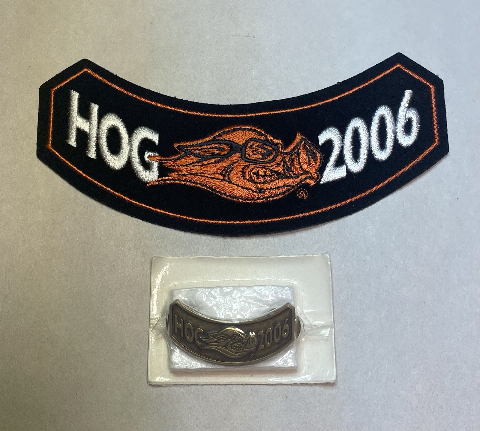 2006 HOG New Harley Davidson New Rocker Patch And Vest Pin