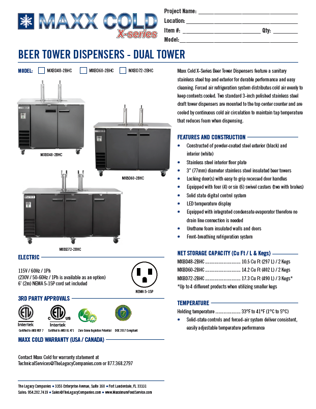 DRAFT BEER COOLER