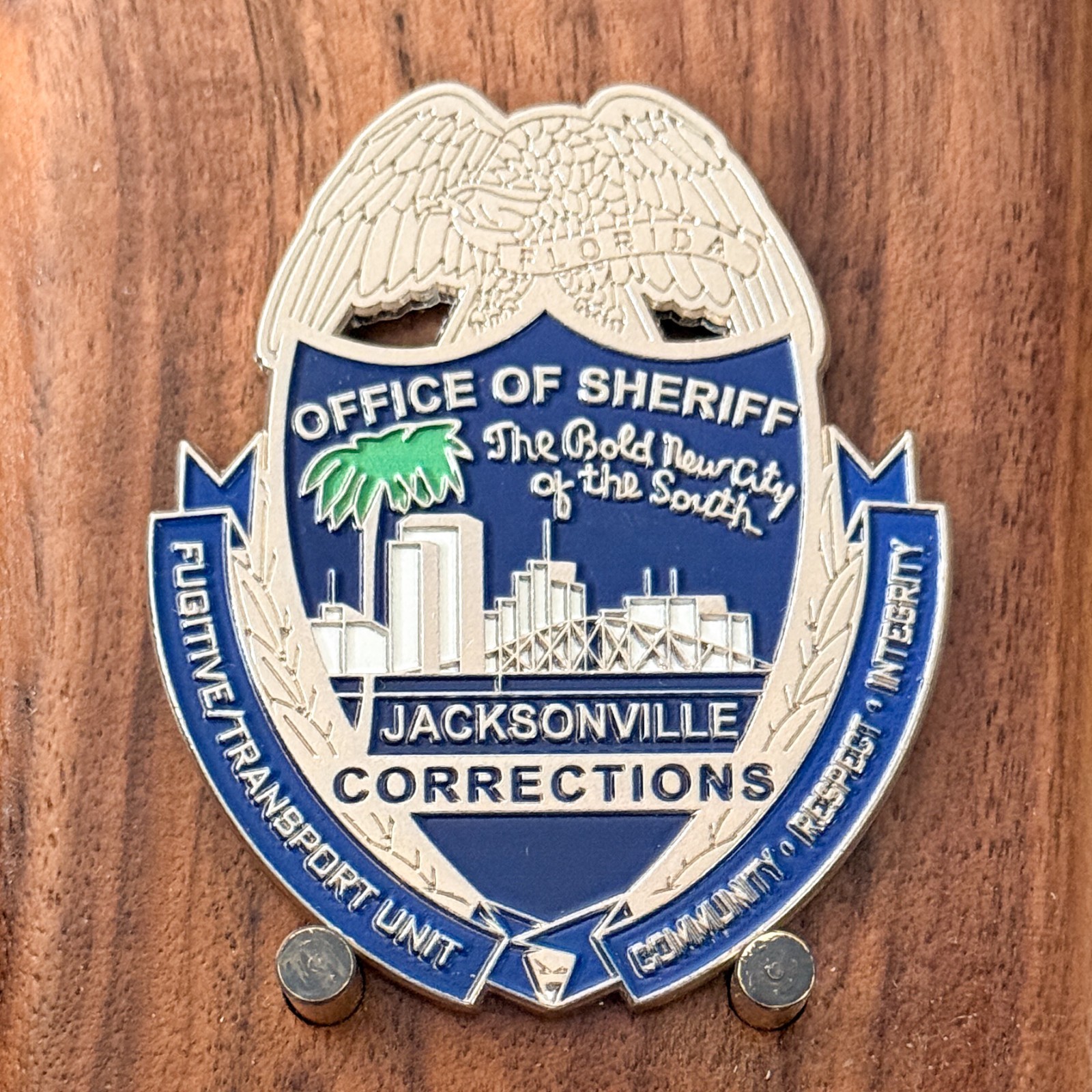 Jacksonville FL Sheriff Corrections Fugitive Transport Unit Challenge Coin  1#43
