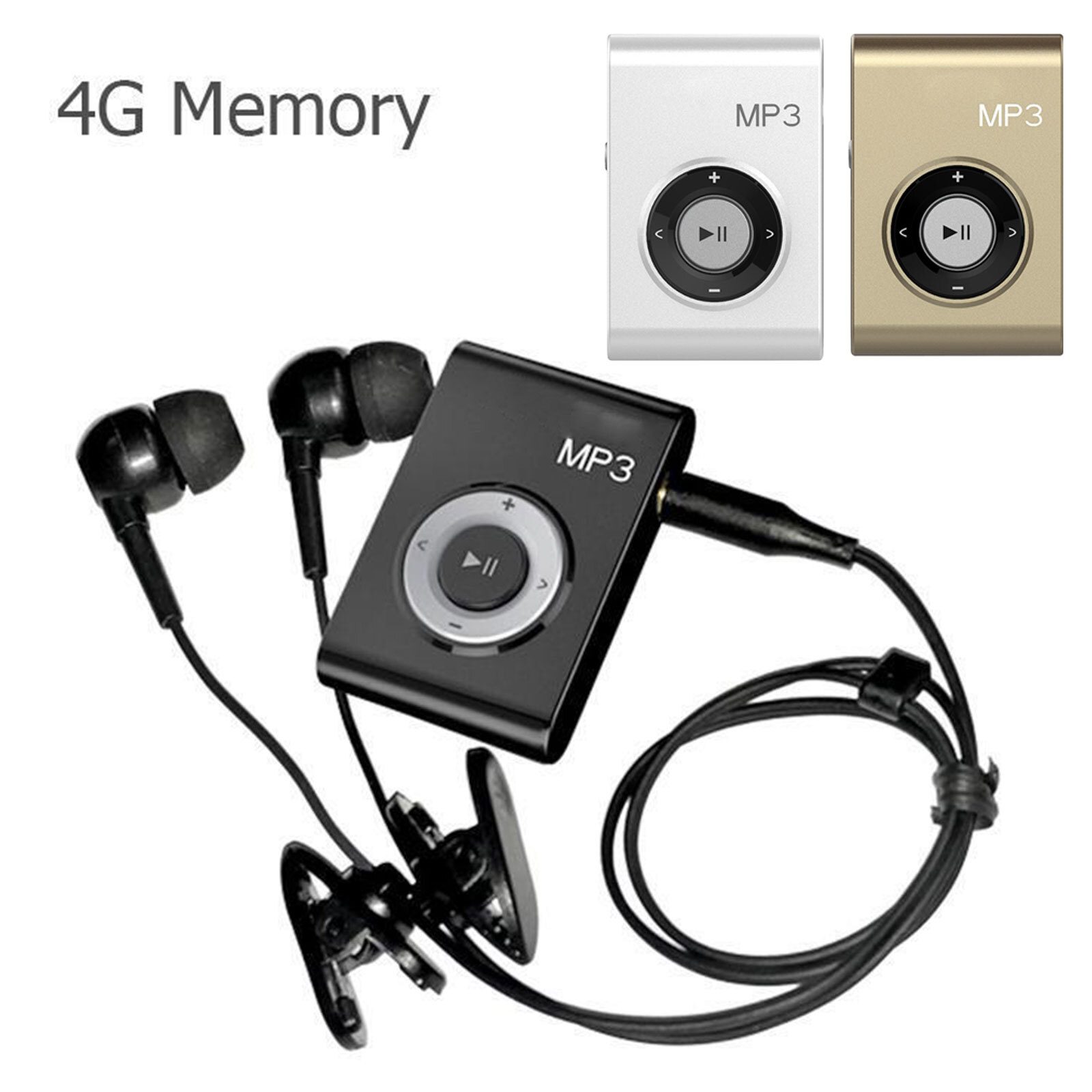 MP3 Player 8GB IPX8 Swimming Waterproof Sports Running HiFi Stereo FM Radio+Clip