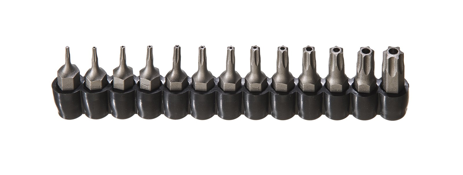 70093-13-Piece Tamper Resistant Star Bit Set - S2 CNC'd Security Bits - Stora...