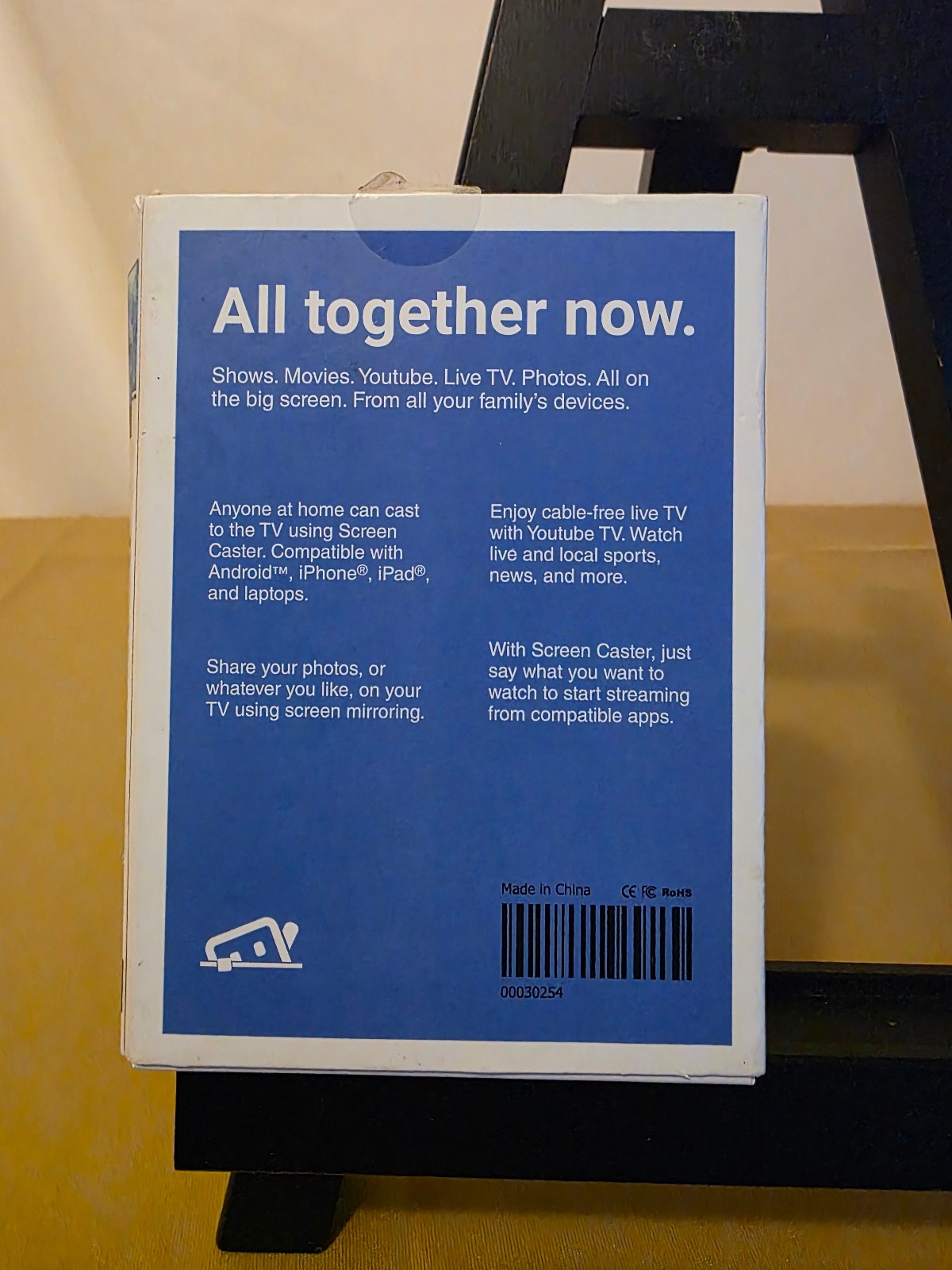 NEW — Screen Caster Streaming Device-Mirror Android/iPhone Screen to your TV