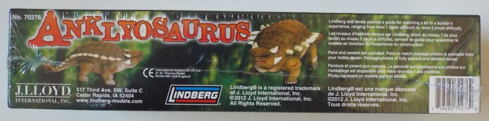 Ankylosaurus Lindberg Dinosaur Collection #70276 Discontinued Shrink Wrap MISB