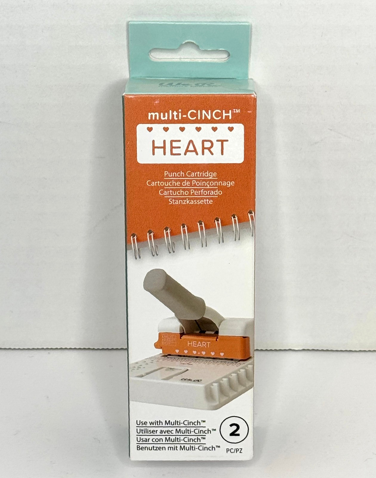 New We R Makers - Multi Cinch Collection - HEART Punch Cartridge