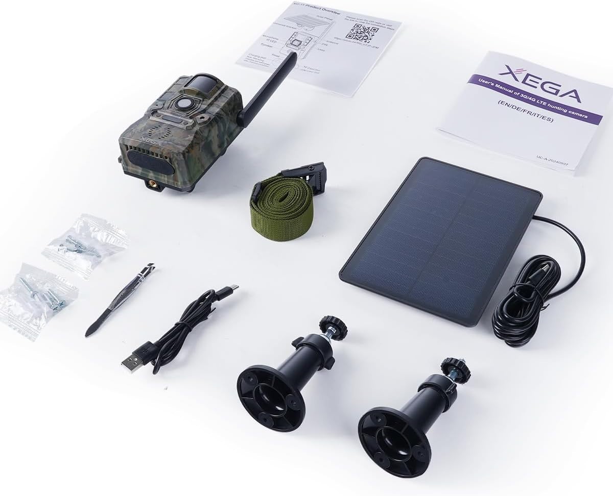 Multi-Functional 4G Solar Trail Camera - 2K Video & Motion Detection Alerts